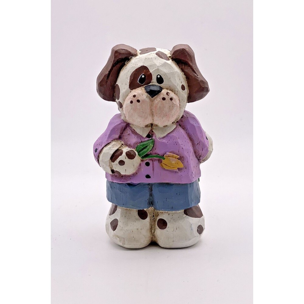 Eddie Walker Midwest of Cannon Falls Dog With Frog Figurine Used